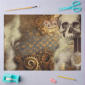 SteamPunk-Skull-Butterfly-Papier-Mousselin Seidenpapier (Basteln)