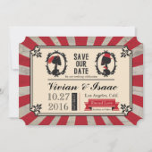 Steampunk Skull Cameo Wedding Save the Data Date (Vorderseite)