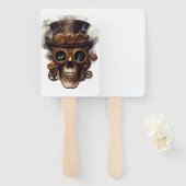 Steampunk Skull Engine Fächer (Vorne und Hinten)