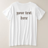 Steampunk Skull Gothic Style Große Größe T-Shirt (Design Rückseite)