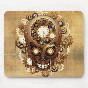 Steampunk Skull Gothic Style Mousepad