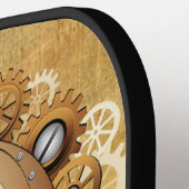 Steampunk Skull Gothic Style Pickleball Schläger (Linke Seite)