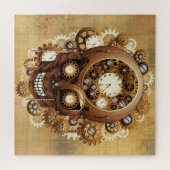 Steampunk Skull Gothic Style Puzzle (Horizontal)