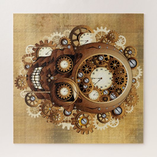 Steampunk Skull Gothic Style Puzzle (Horizontal)