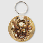 Steampunk Skull Gothic Style Schlüsselanhänger (Vorderseite)