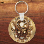Steampunk Skull Gothic Style Schlüsselanhänger (Vorderseite)