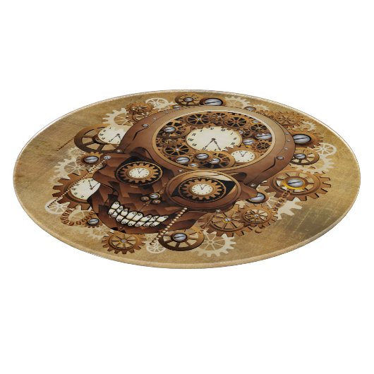 Steampunk Skull Gothic Style Schneidebrett (Ecke)