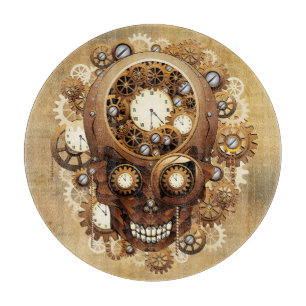 Steampunk Skull Gothic Style Schneidebrett