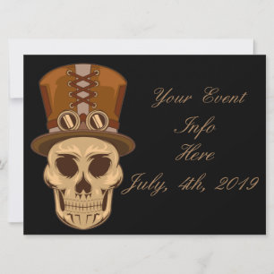 Steampunk Skull in Top Hat Thunder_Cove