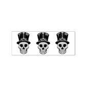 Steampunk Skull in Top Hat Thunder_Cove Gummistempel (Stempel)
