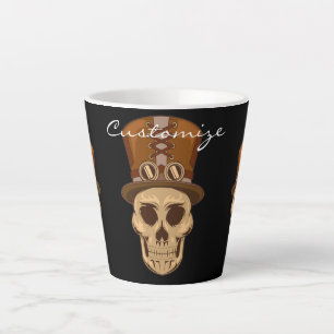 Steampunk Skull in Top Hat Thunder_Cove Milchtasse