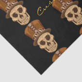 Steampunk Skull in Top Hat Thunder_Cove Seidenpapier (Ausschnitt)