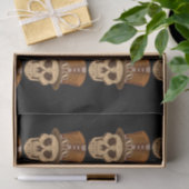 Steampunk Skull in Top Hat Thunder_Cove Seidenpapier (Geschenk)
