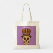 Steampunk Skull in Top Hat Thunder_Cove Tragetasche (Rückseite)