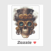 Steampunk Skull Motor Aufkleber (Blatt)