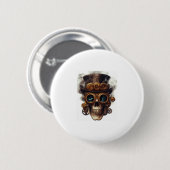 Steampunk Skull Motor Button (Vorne & Hinten)
