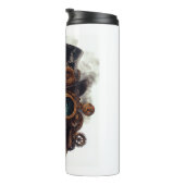 Steampunk Skull Motor Thermosbecher (Nach rechts gedreht)
