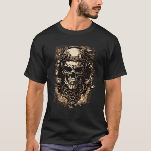 Steampunk Skull T-Shirt (Vorderseite)