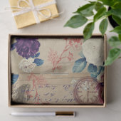 Steampunk Skull und Rose Seidenpapier (Geschenk)