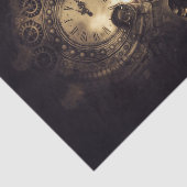 Steampunk Skull und Uhr Seidenpapier (Ausschnitt)