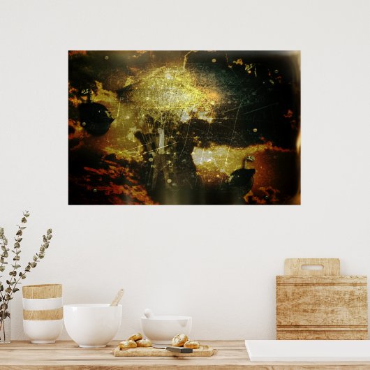 Steampunk Sky Poster (Küche)