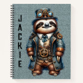 Steampunk Sloth - Anpassen Notizblock (Vorderseite)