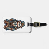 Steampunk Sloth Custom Luggage Tag Gepäckanhänger (Vorderseite horizontal)