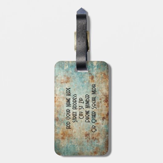 Steampunk Sloth Custom Luggage Tag Gepäckanhänger (Rückseite vertikal)