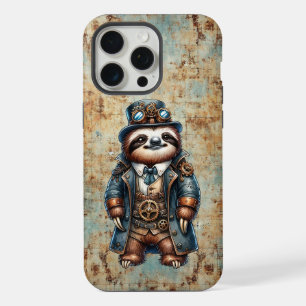 Steampunk Sloth iPhone / iPad Gehäuse 15 Pro Max Hülle