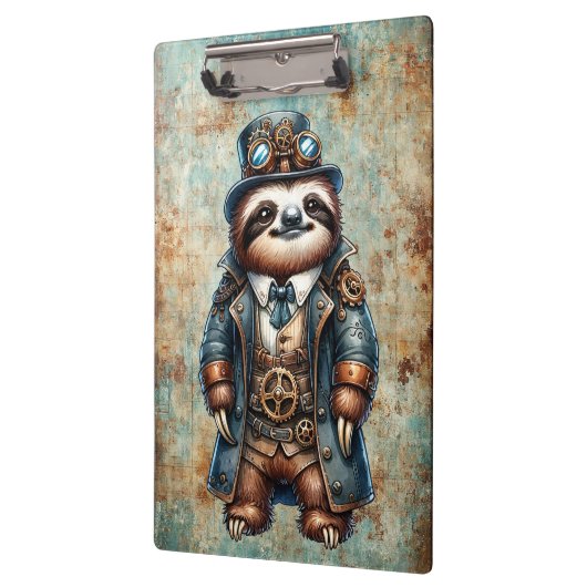 Steampunk Sloth Klemmbrett (Links)