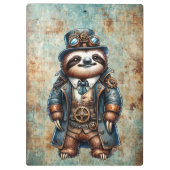 Steampunk Sloth Klemmbrett (Rückseite)