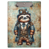 Steampunk Sloth Klemmbrett (Vorderseite)