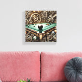 Steampunk Snooker Leinwand Foto (Insitu (Wohnzimmer))