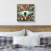 Steampunk Snooker Leinwand Foto (Insitu (Schlafzimmer))