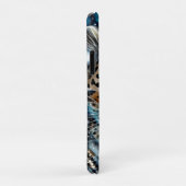 Steampunk Snow Leopard Case-Mate iPhone Hülle (Hinten/Rechts)