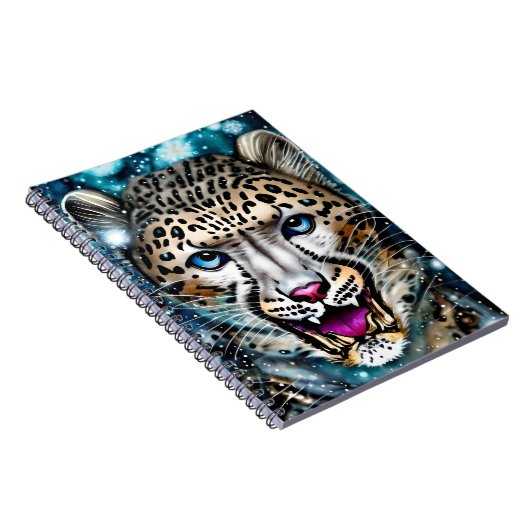 Steampunk Snow Leopard Notizblock (Rechte Seite)