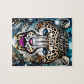 Steampunk Snow Leopard Puzzle (Horizontal)