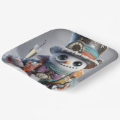 Steampunk Snowman, Weihnachten, Autor Natasha Us Pappteller (Gewinkelt)