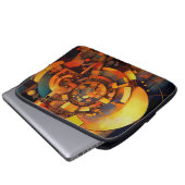 Steampunk Solar Mechanism Abstract Laptopschutzhülle (Vorne Knopf)