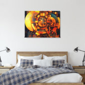 Steampunk Solar Mechanism Abstract Leinwanddruck (Insitu (Schlafzimmer))