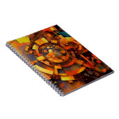 Steampunk Solar Mechanism Abstract Notizblock (Rechte Seite)