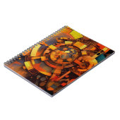 Steampunk Solar Mechanism Abstract Notizblock (Linke Seite)