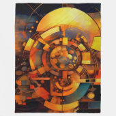 Steampunk-Solar-Mechanismus-Abstrakt Fleecedecke (Vorderseite)