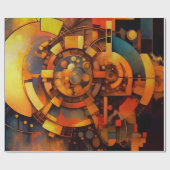 Steampunk-Solar-Mechanismus-Abstrakt Geschenkpapier (Flach)