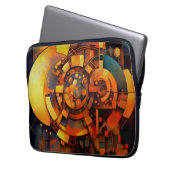 Steampunk-Solar-Mechanismus-Abstrakt Laptopschutzhülle (Vorderseite Links)
