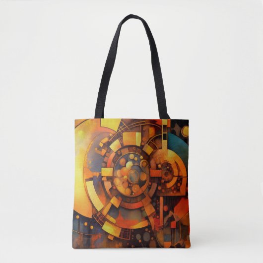 Steampunk-Solar-Mechanismus-Abstrakt Tasche (Vorderseite)