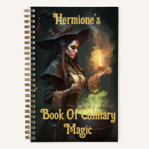 Steampunk Sorceress Cutomisable Rezept Notebook