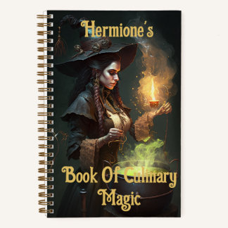 Steampunk Sorceress Cutomisable Rezept Notebook Notizblock