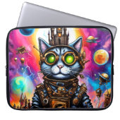 Steampunk Space Cat I Laptopschutzhülle (Vorderseite)
