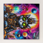 Steampunk Space Cat I Puzzle (Horizontal)